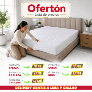 Protector de colchón impermeable al 100%